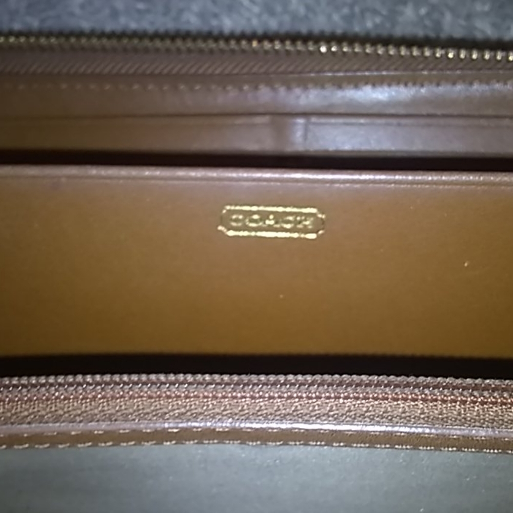 VINTAGE Coach Wallet Crocodile Embossed Leather - Picture 3 of 10